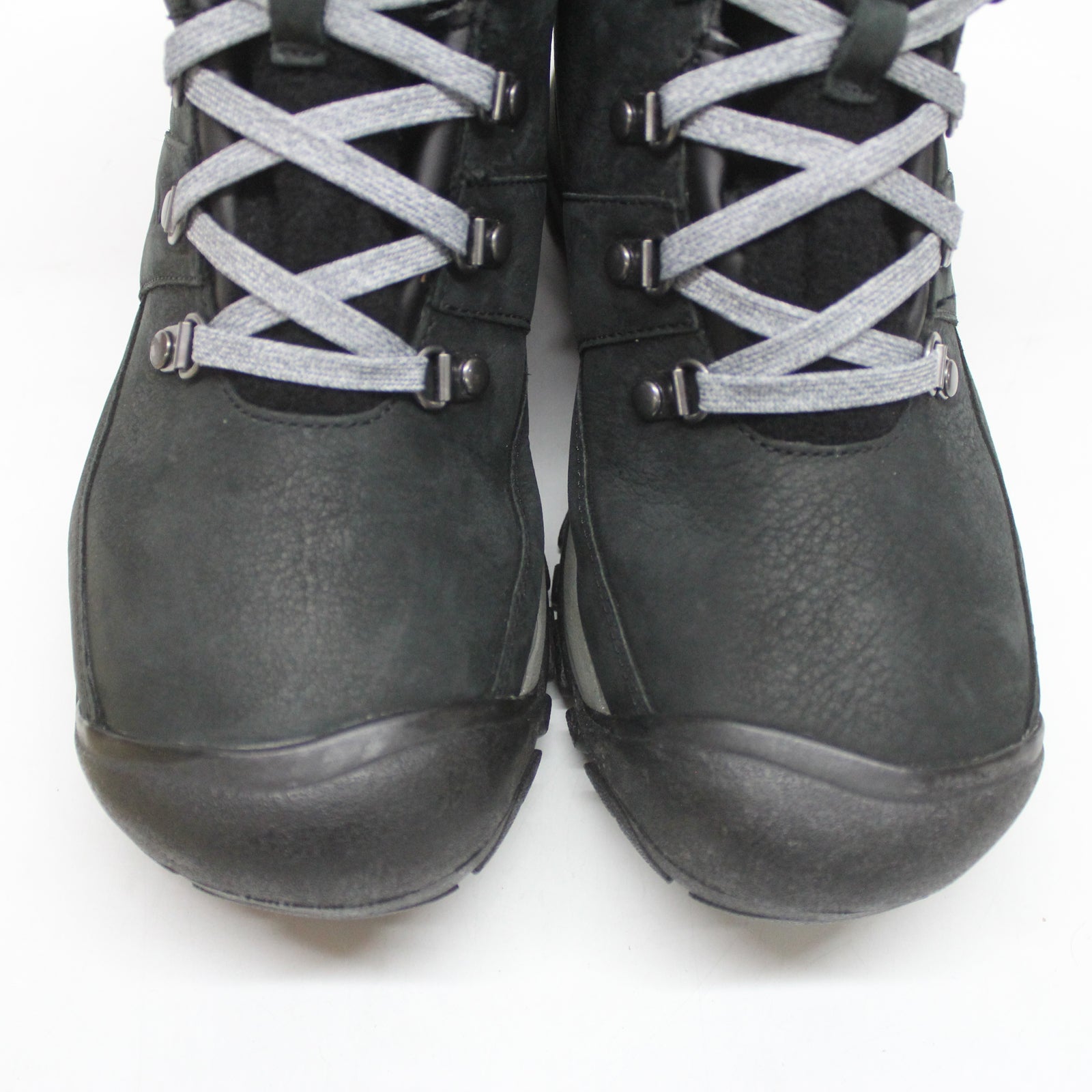 Keen Kaci III Winter Mid 1026720 Leather Textile Womens Boots - Black Steel Grey - 38.5#color_black steel grey