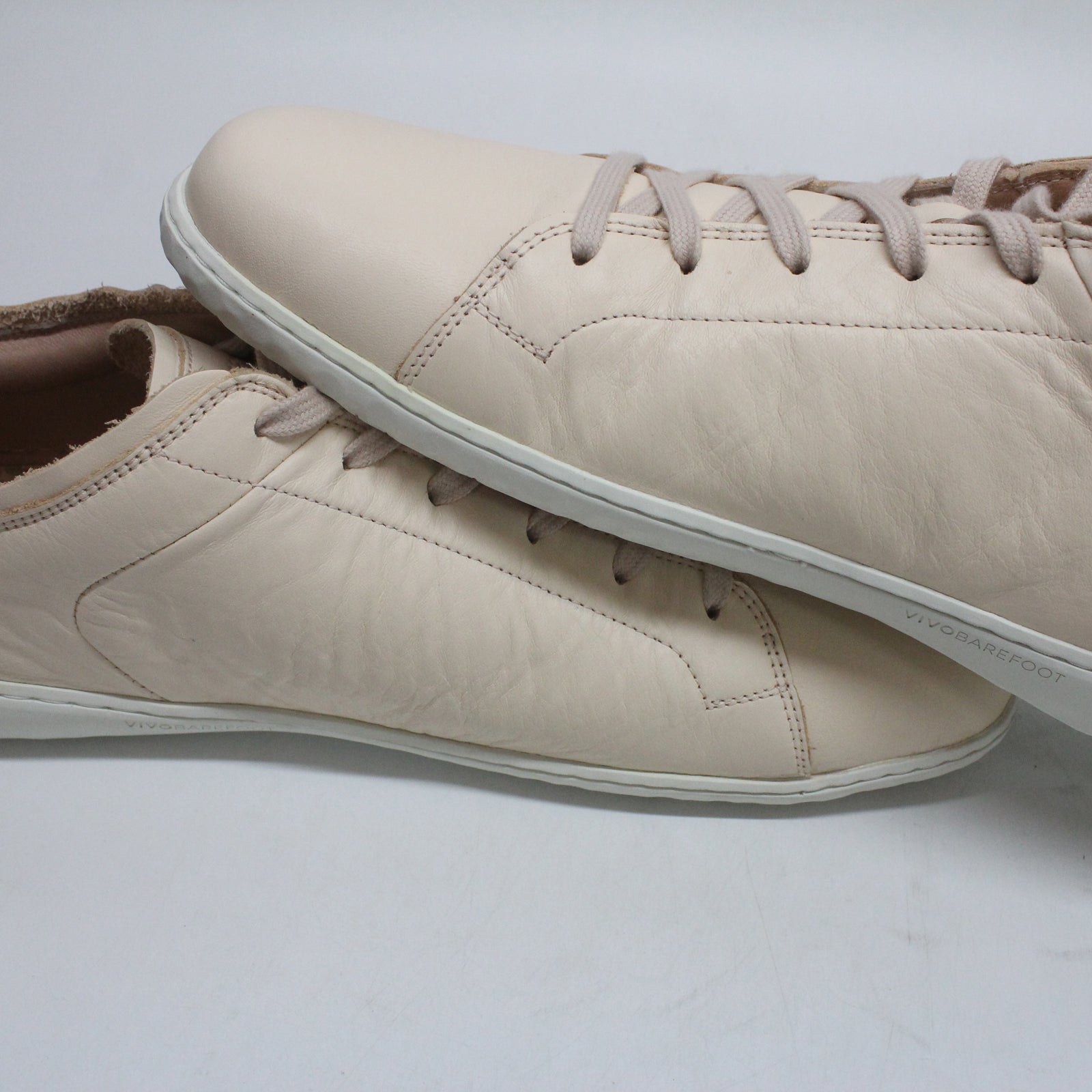 Vivobarefoot Geo Court III 301056-04 Leather Mens Trainers - Natural - 45#color_natural