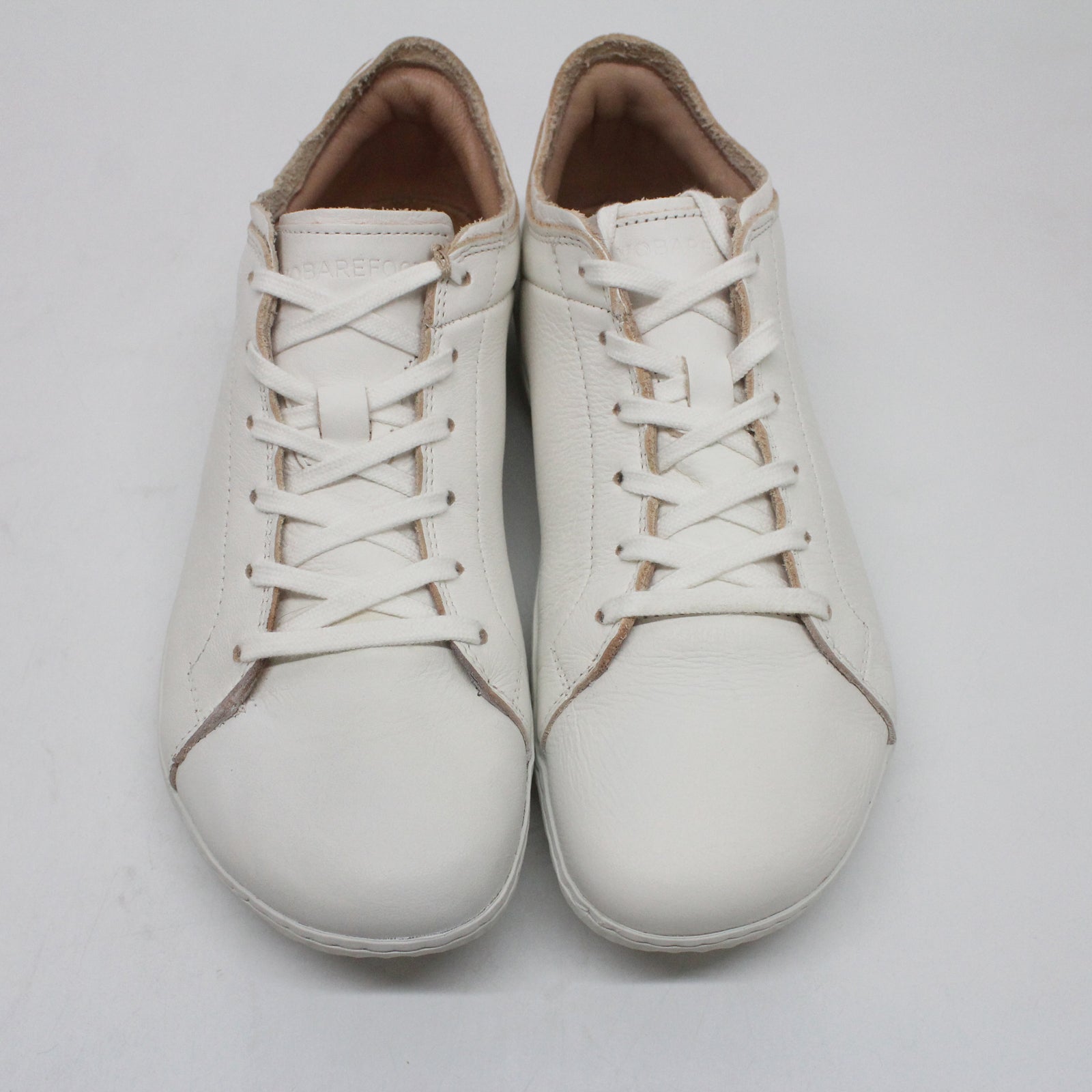 Vivobarefoot Geo Court III 201056-02 Leather Womens Trainers - Bright White - 38#color_bright white
