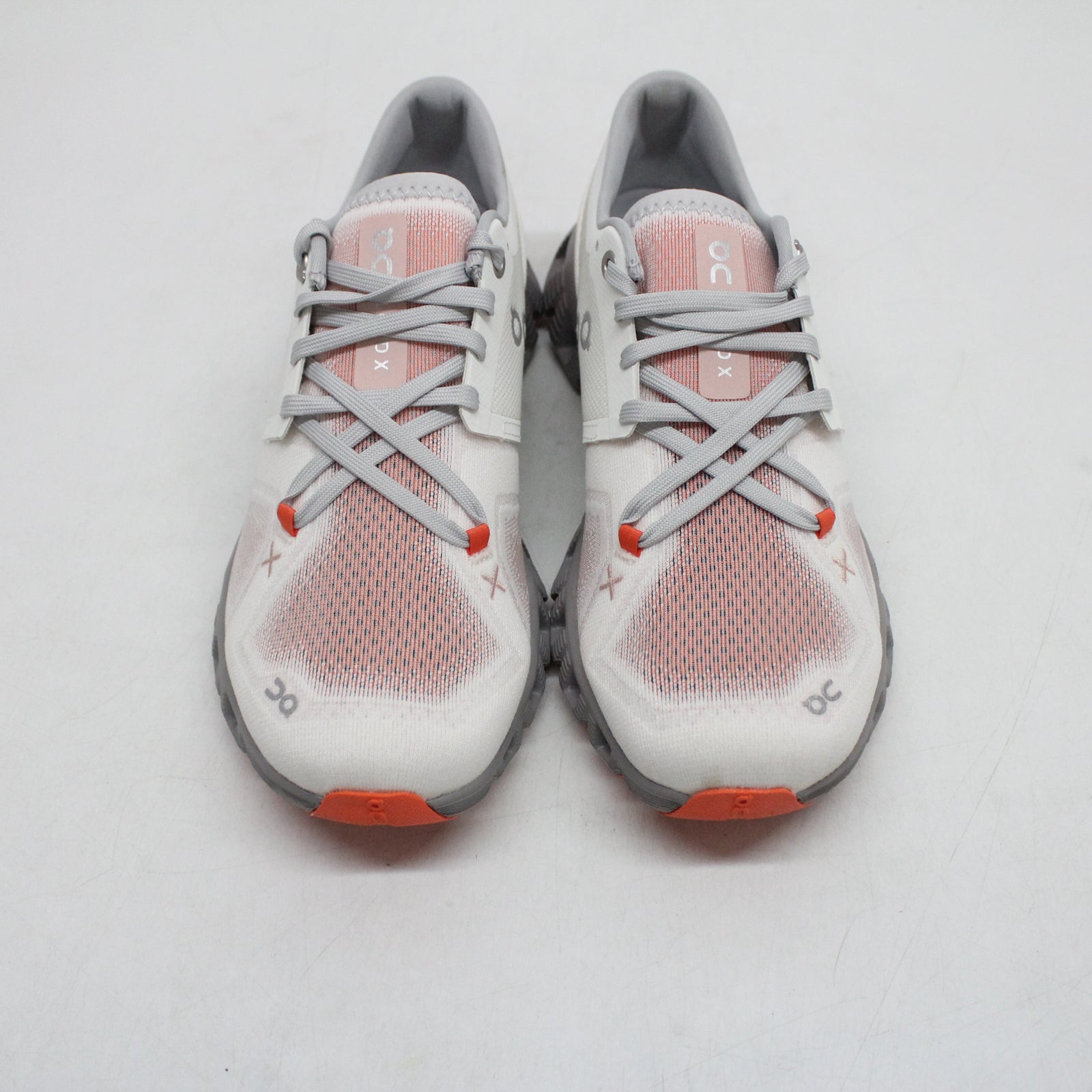 On Cloud X 3 60-98252 Textile Synthetic Womens Trainers - Ivory Alloy - 38.5#color_ivory alloy