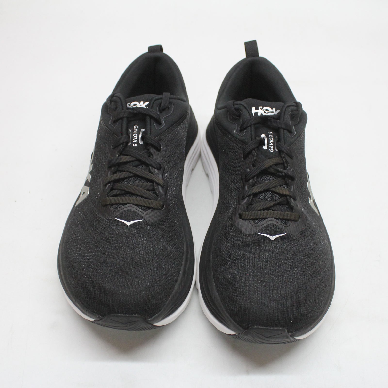 Hoka Gaviota 5 1127929-BWHT Textile Synthetic Mens Trainers - Black White - 8.5#color_black white