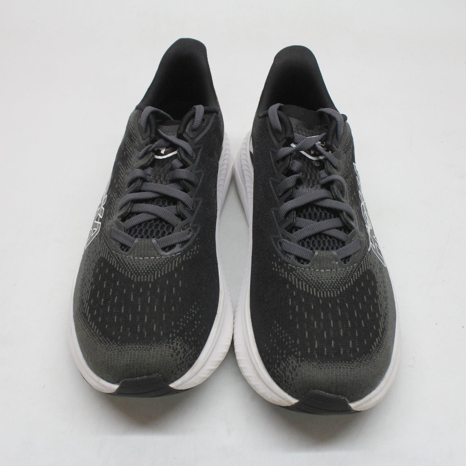 Hoka Mach 6 1147790-BWHT Textile Mens Trainers - Black White - 7#color_black white