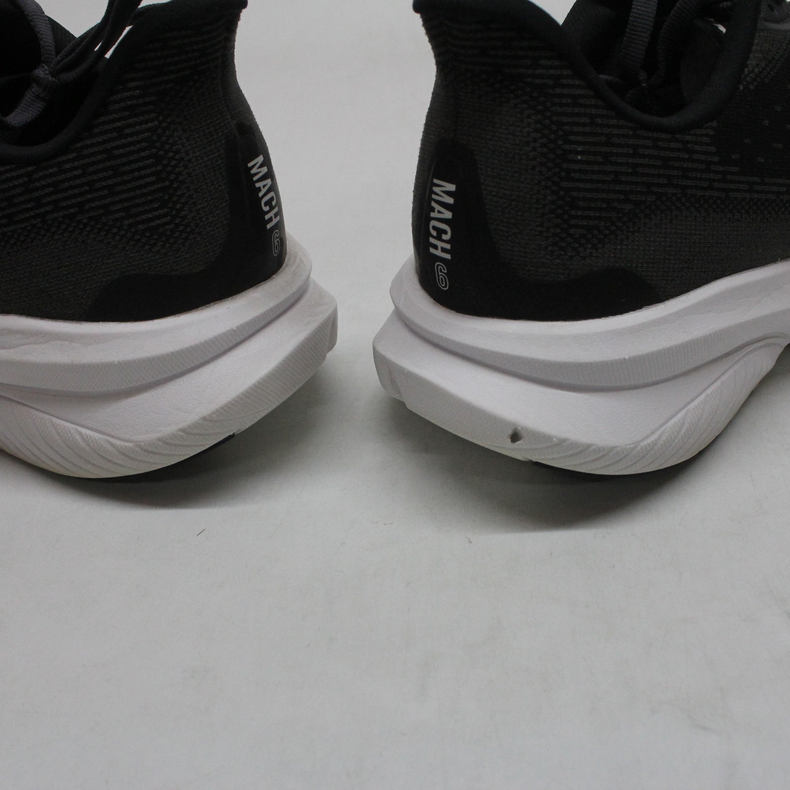 Hoka Mach 6 1147790-BWHT Textile Mens Trainers - Black White - 7#color_black white