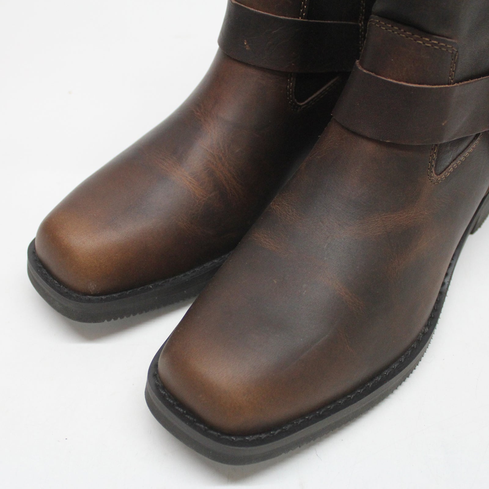 Harley Davidson Korsen 7 Inch D97198 Full Grain Leather Mens Boots - Brown - 45#color_brown