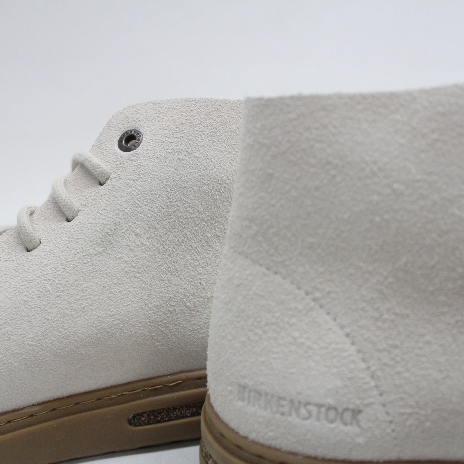 Birkenstock Bend Mid Decon 1027518 Nubuck Leather Unisex Trainers - Antique White - 38#color_antique white