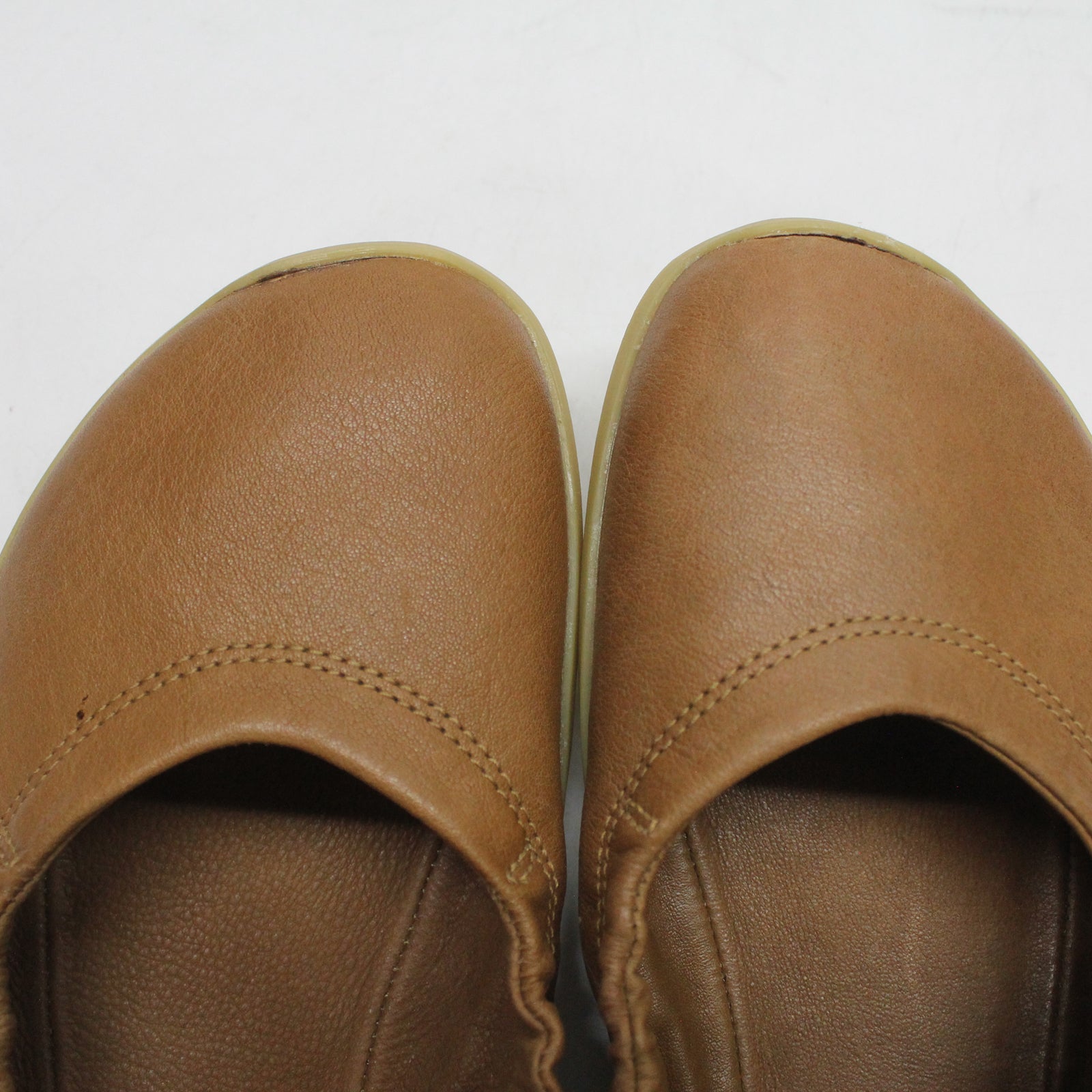 Vivobarefoot Asana Yin Ballerina 209453-02 Leather Womens Shoes - Tan - 38#color_tan