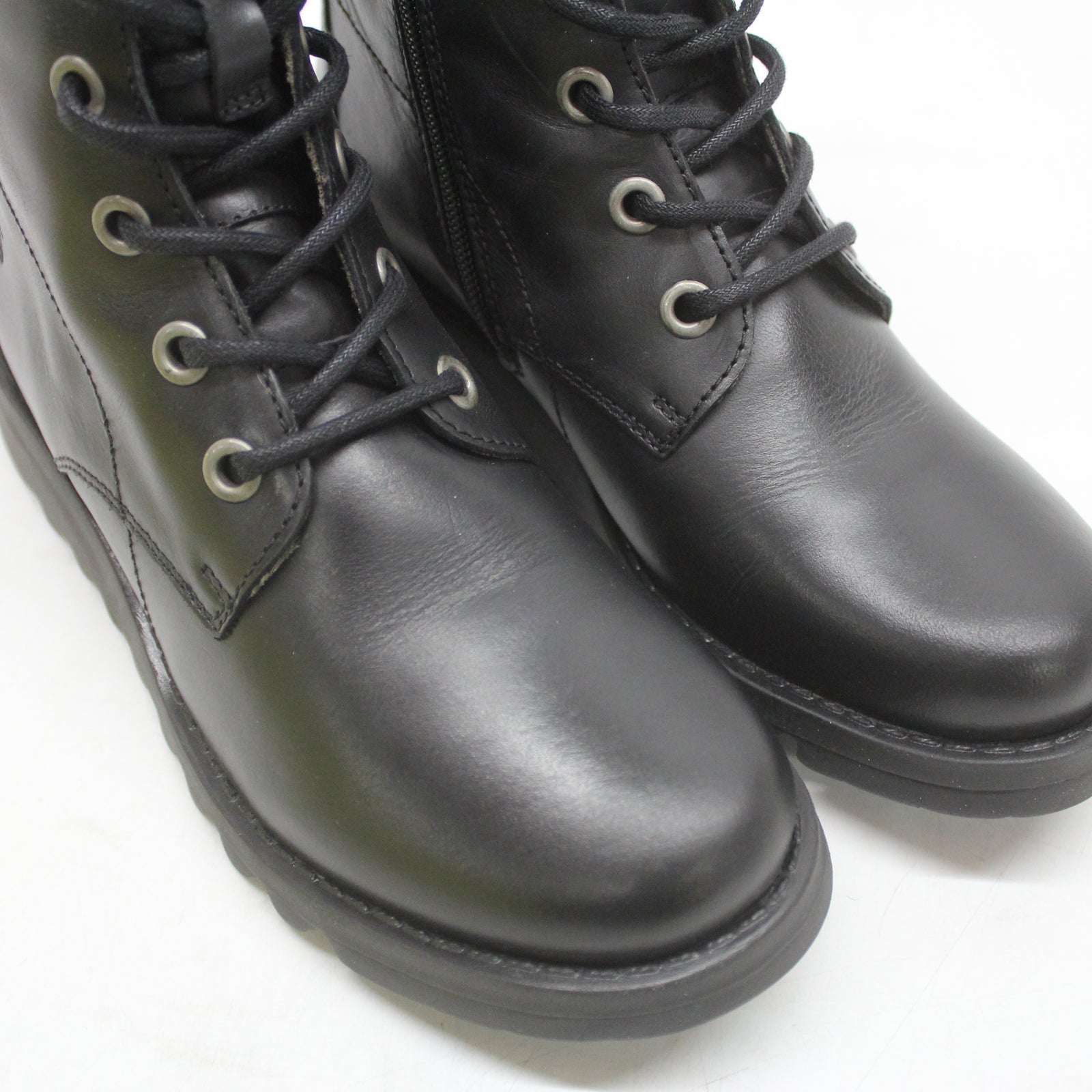 Fly London SILF015FLY P145015008 Rug Leather Womens Boots - Black - 39#color_black