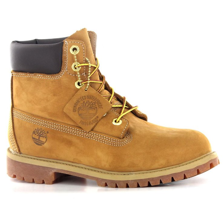 Timberland 6 Premium Wheat Nubuck Juniors Boots - 12909 M#color_wheat