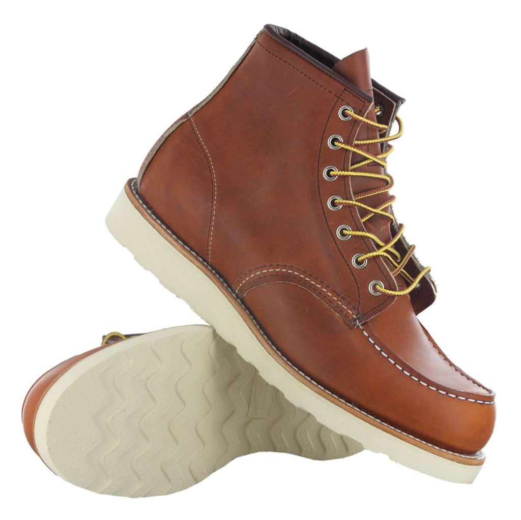 Red Wing 875 6 Inch Men's Moc Toe Boots#color_brown