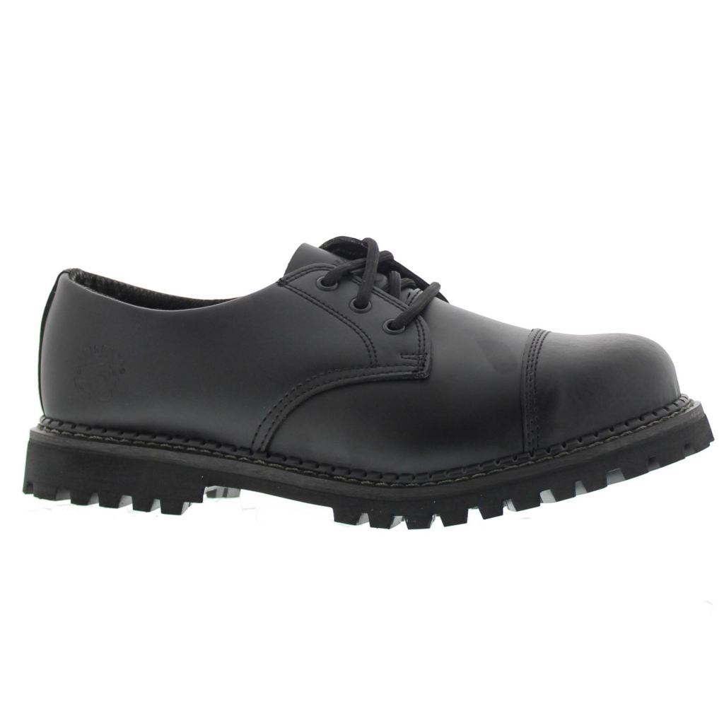 Grinders Regent CS Leather Unisex Shoes#color_black
