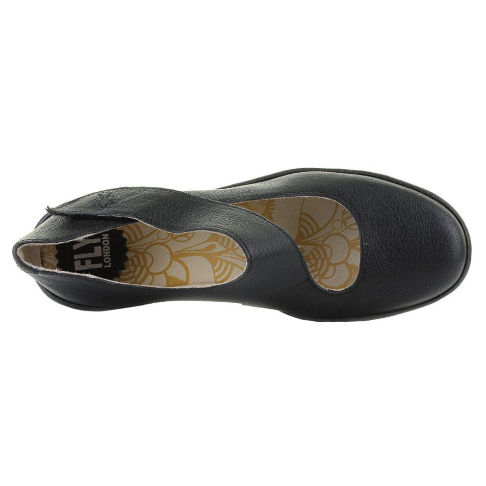 Yasi682Fly Leather Women s Wedge Heel Shoes