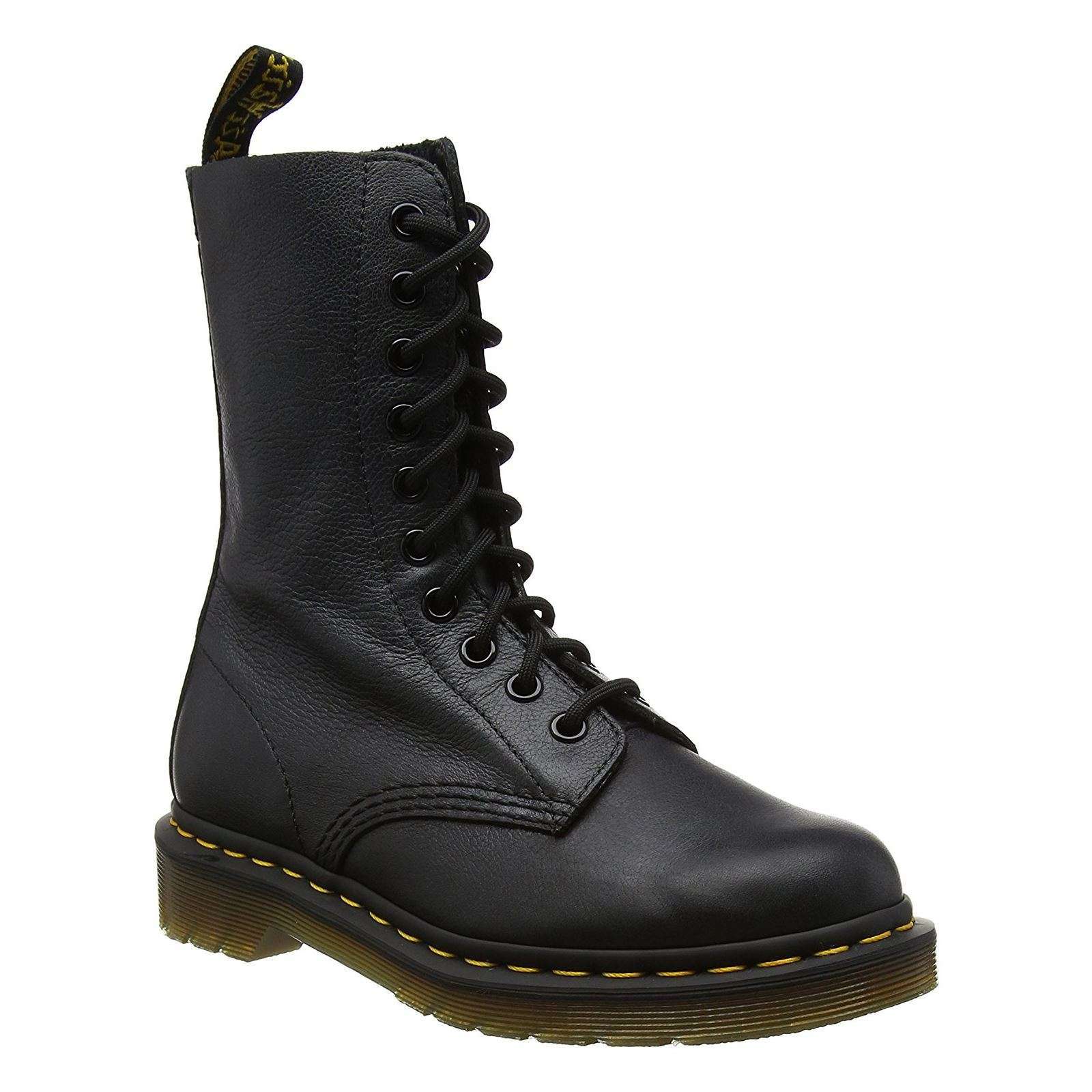 Dr. Martens 1490 Virginia Leather Women's Mid-Calf Boots#color_black