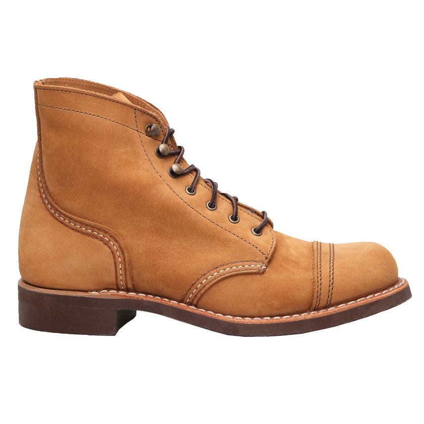 Red Wing Iron Ranger Leather Women's Ankle Boots#color_honey