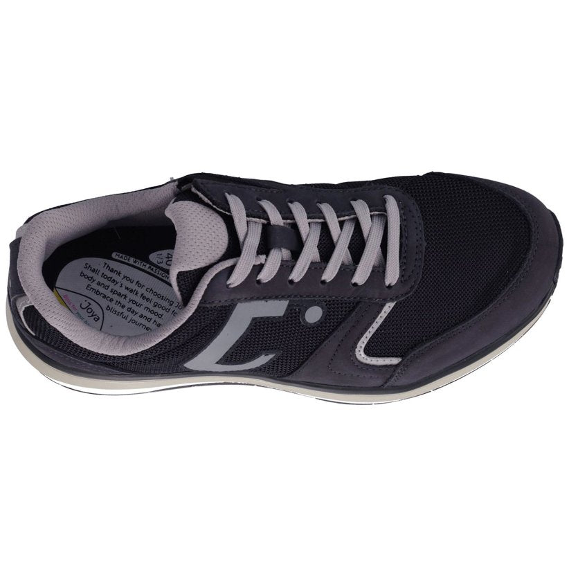 Joya Cancun Men's Leather & Mesh Men's Extra Wide Sneakers#color_dark navy