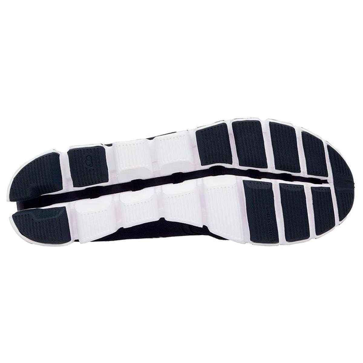 On Cloud Navy White Men's Mesh Running Shoes#color_navy white