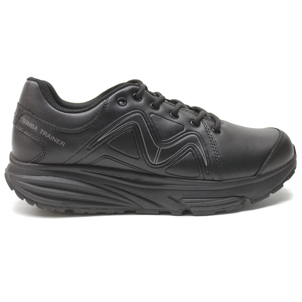MBT Simba Leather Mens Sneakers#color_black