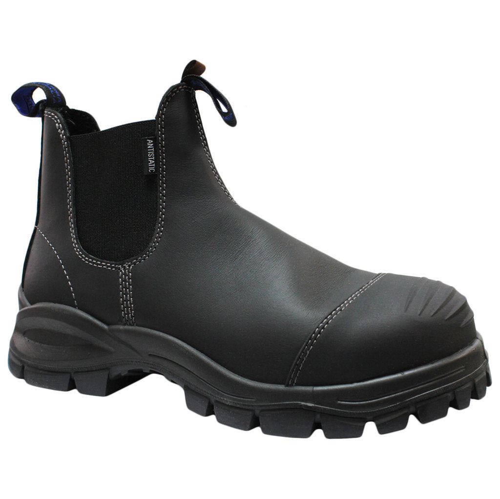Blundstone 910 Leather Unisex Safety Toe Chelsea Boots#color_black