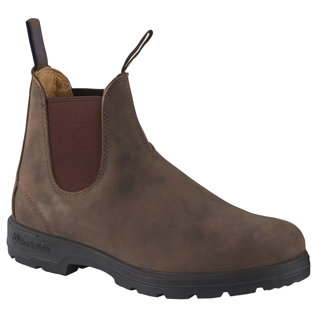 Blundstone 584 Water-Resistant Leather Unisex Chelsea Boots#color_rustic brown
