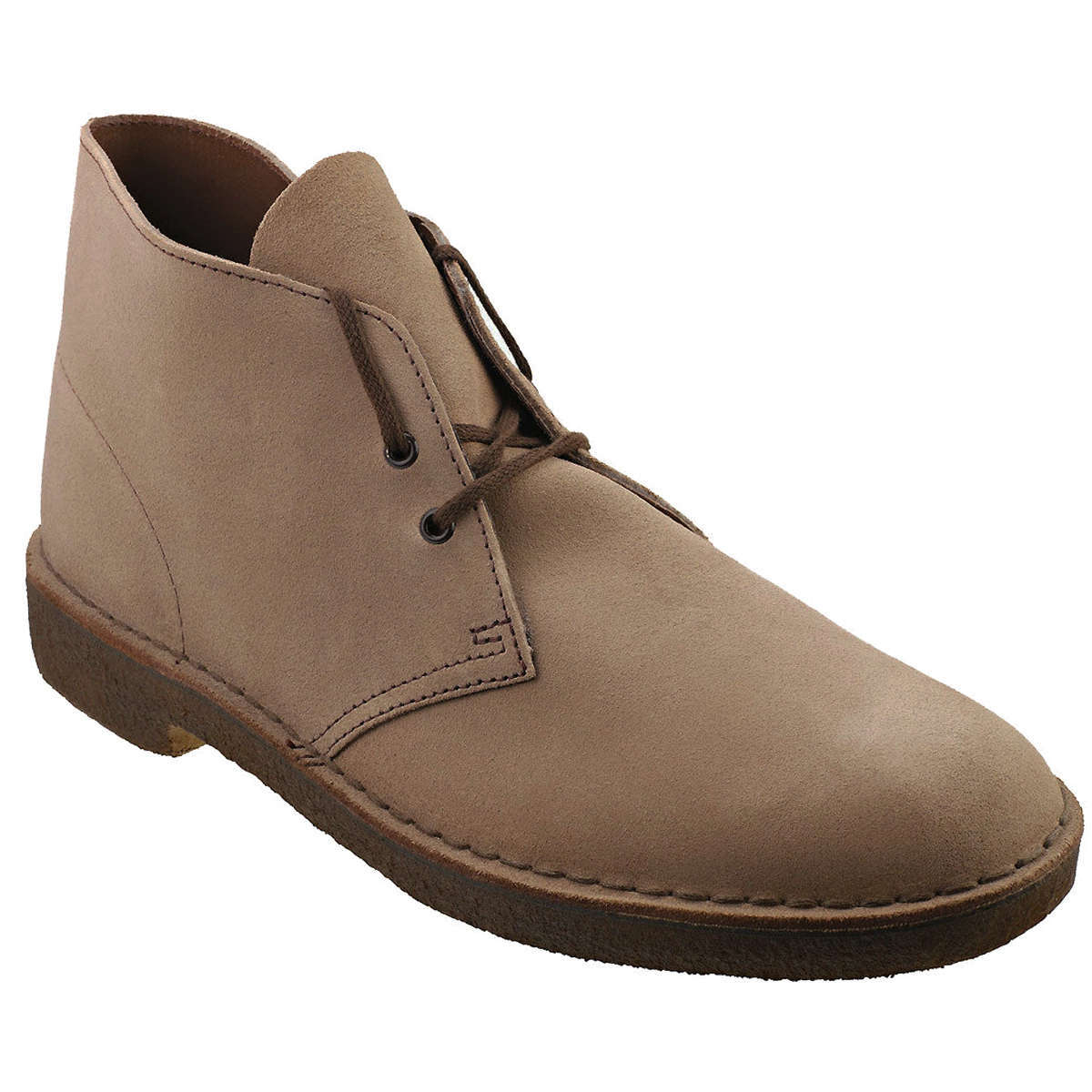 Clarks Originals Desert Boot Suede Leather Men's Boots#color_wolf
