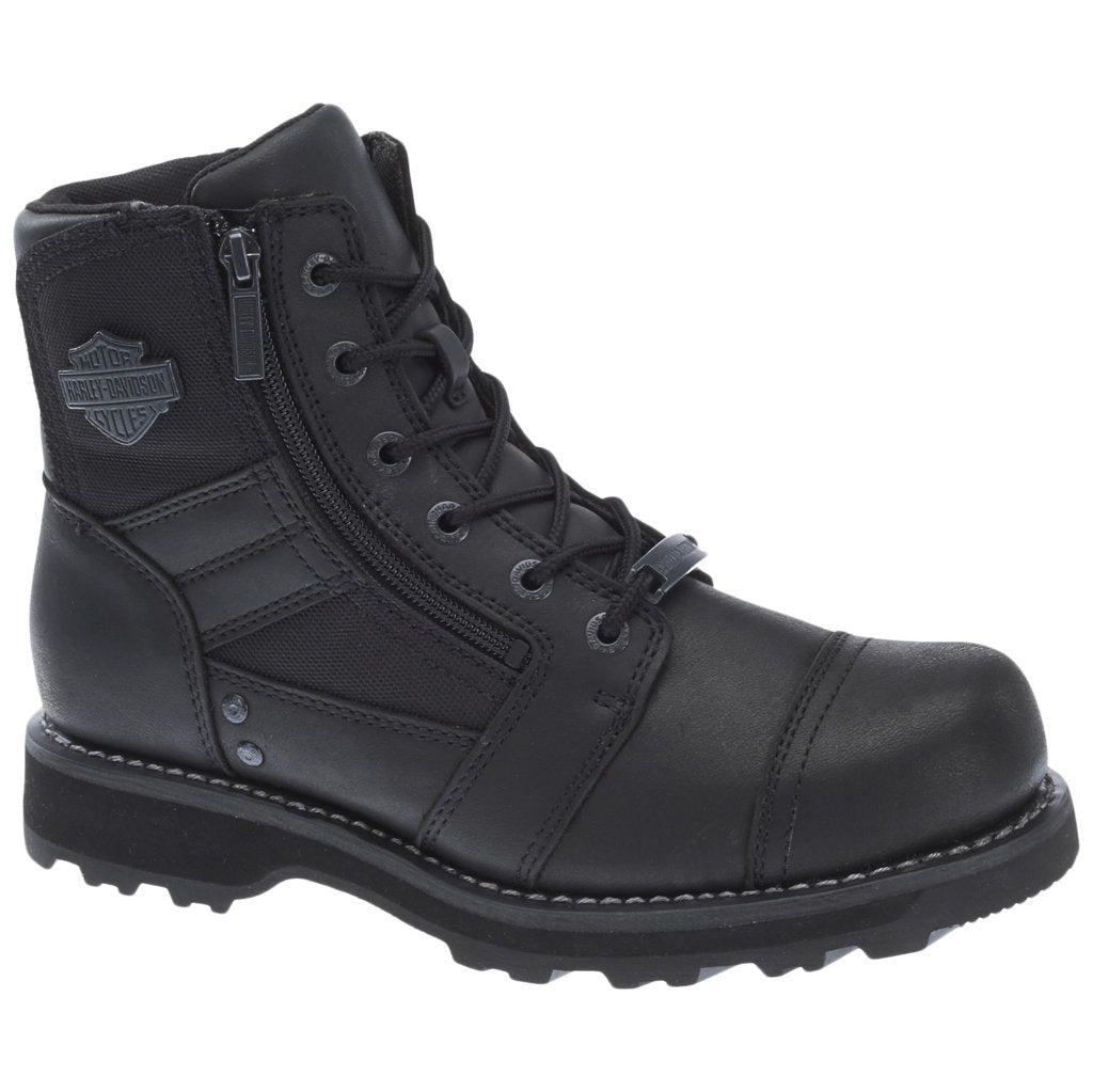 Harley Davidson Bonham Full Grain Leather Men's Riding Boots#color_black