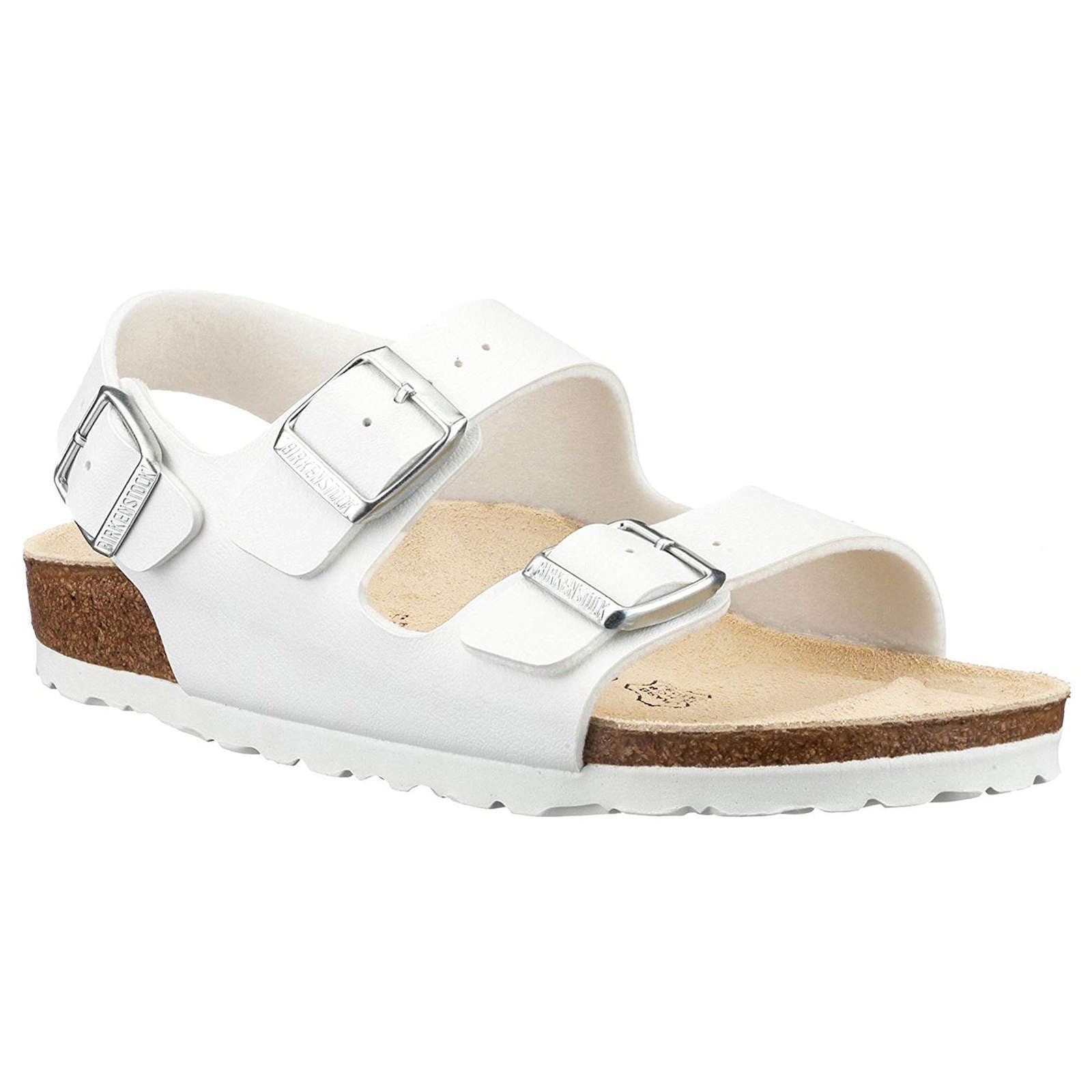 Birkenstock Milano Birko-Flor Womens Sandals#color_white