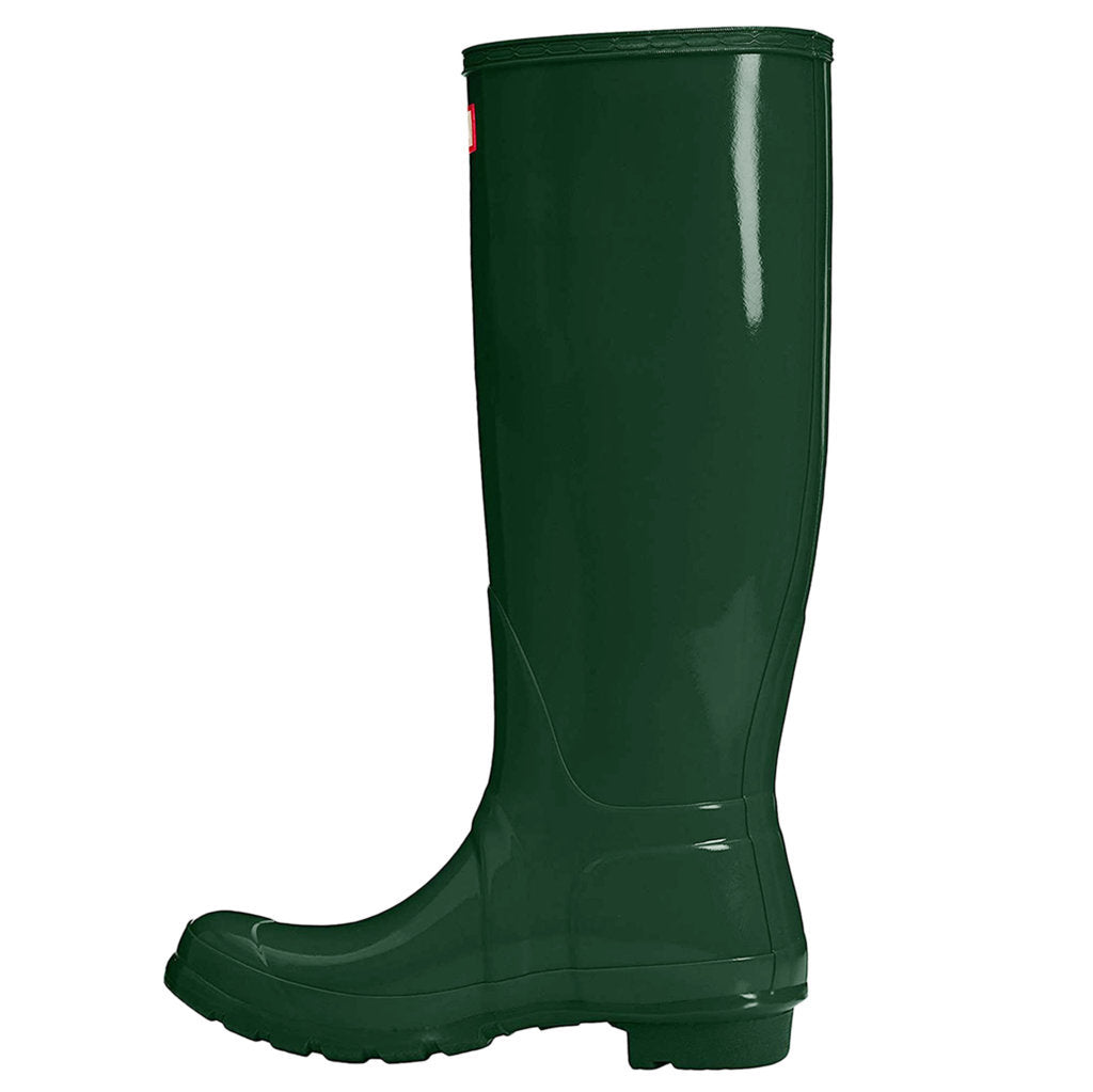 Hunter Original Tall Gloss Rubber Womens Boots#color_hunter green