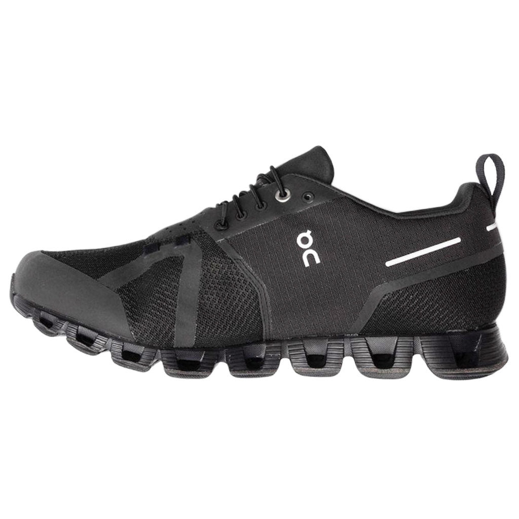 On Running Cloud Waterproof Textile Synthetic Mens Sneakers#color_black lunar
