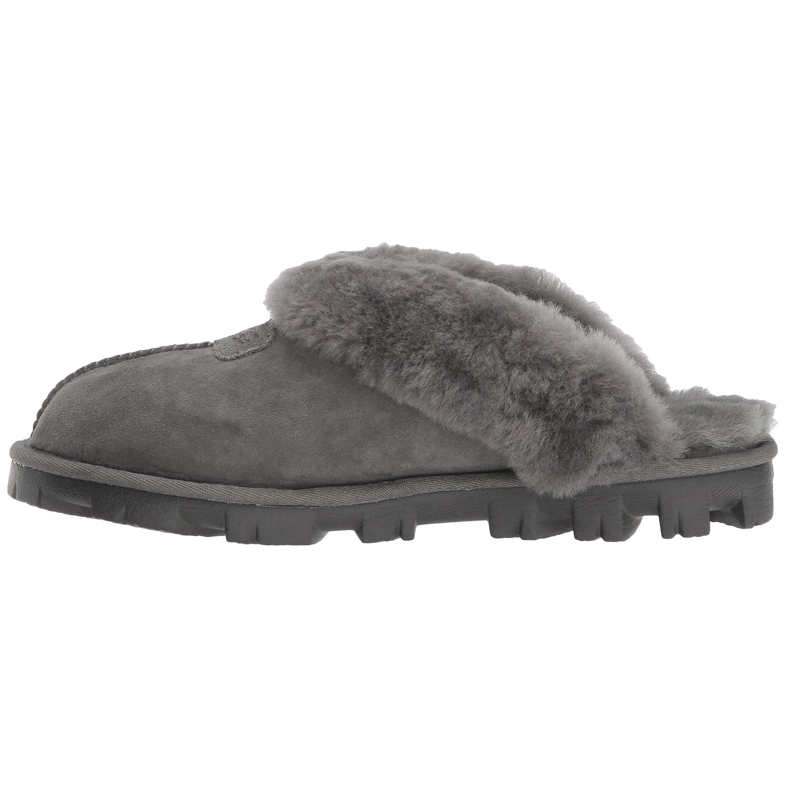 UGG Coquette Sheepskin Women's Slippers#color_grey