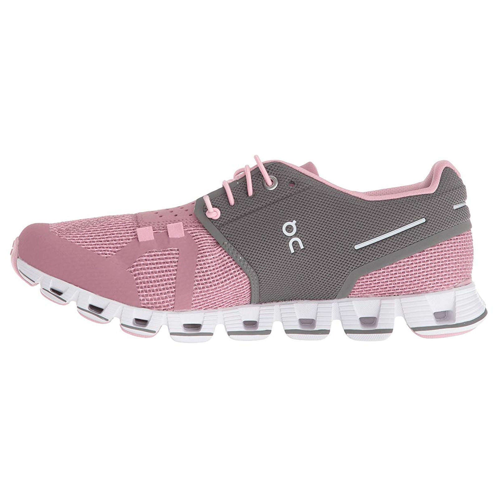 On Running Cloud Mesh Women's Low-Top Sneakers#color_charcoal rose