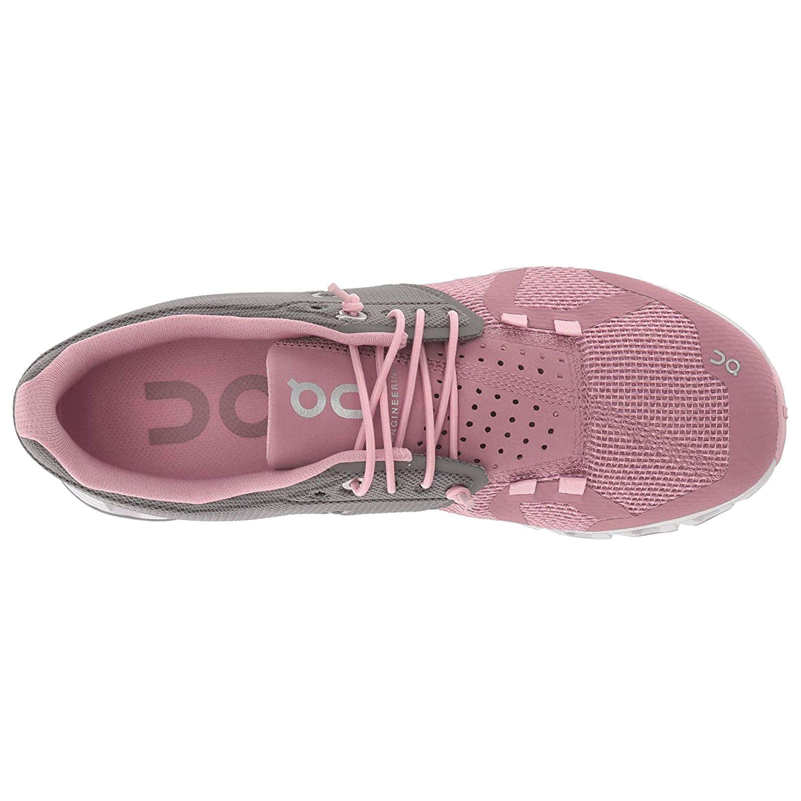 On Running Cloud Mesh Women's Low-Top Sneakers#color_charcoal rose
