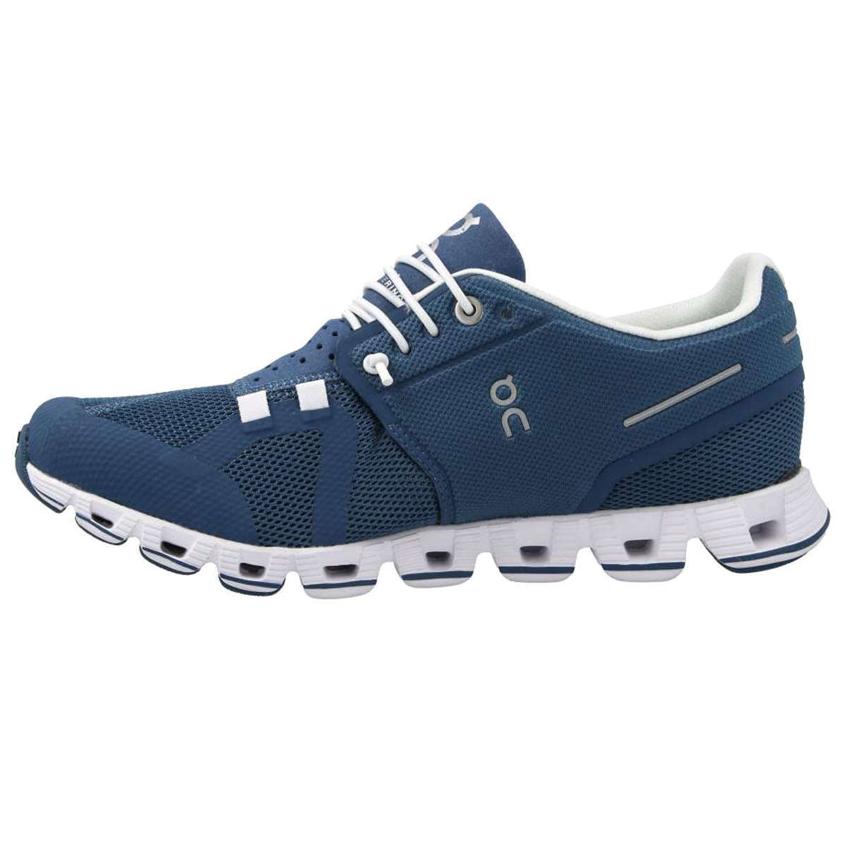 On Running Cloud Mesh Women's Low-Top Trainers#color_denim white