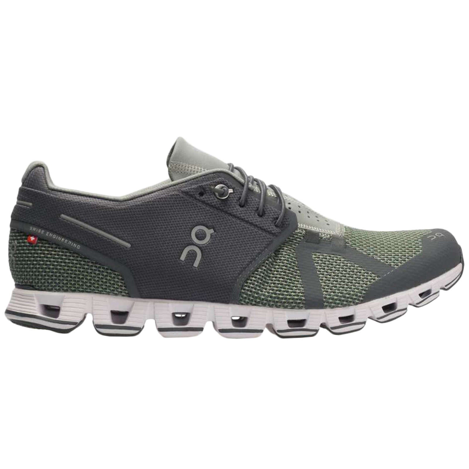 On Cloud Mesh Men's Running Shoes#color_rock leaf