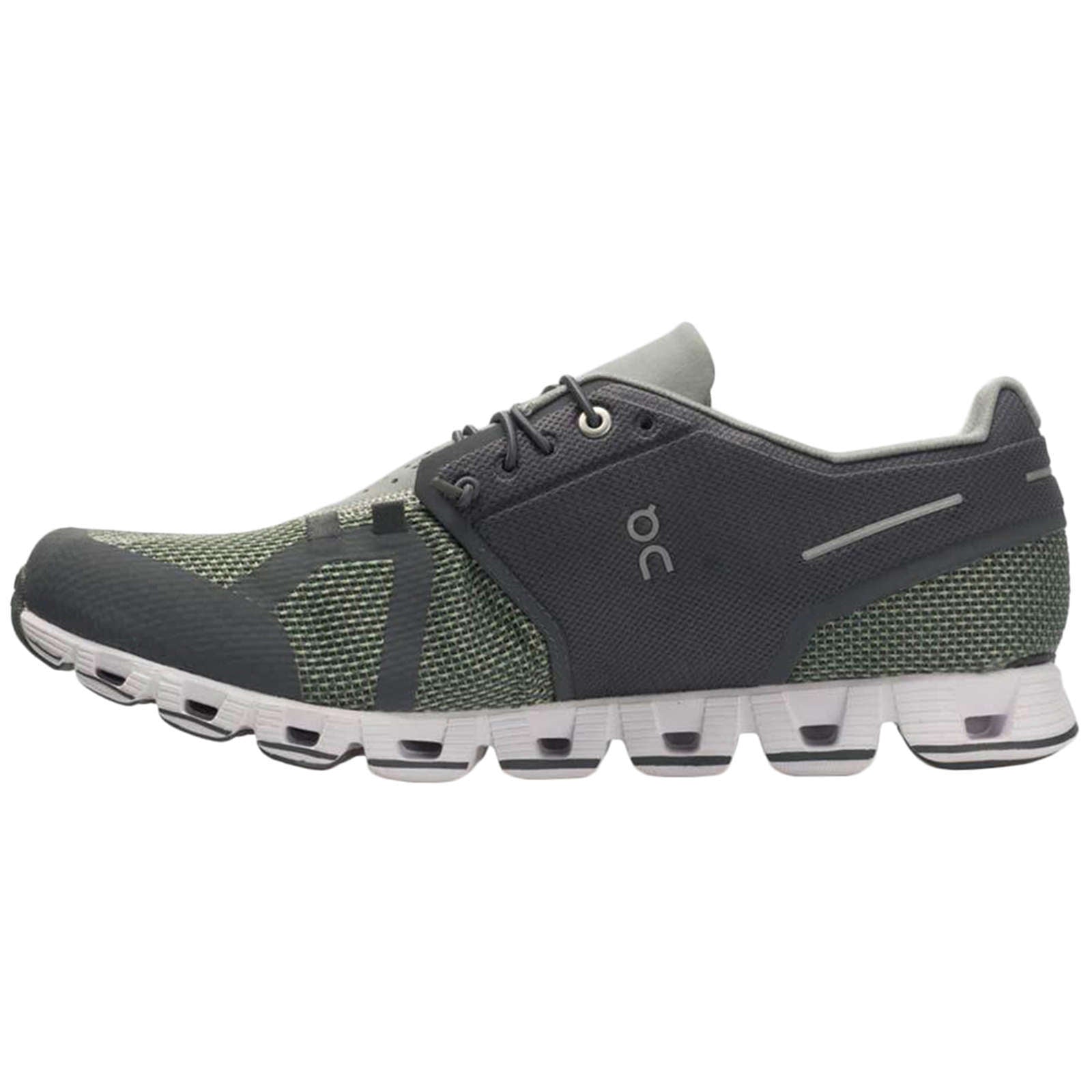 On Cloud Mesh Men's Running Shoes#color_rock leaf