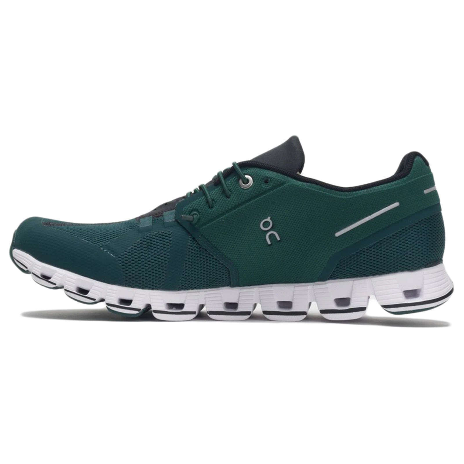 On Cloud Mesh Men's Running Shoes#color_evergreen black