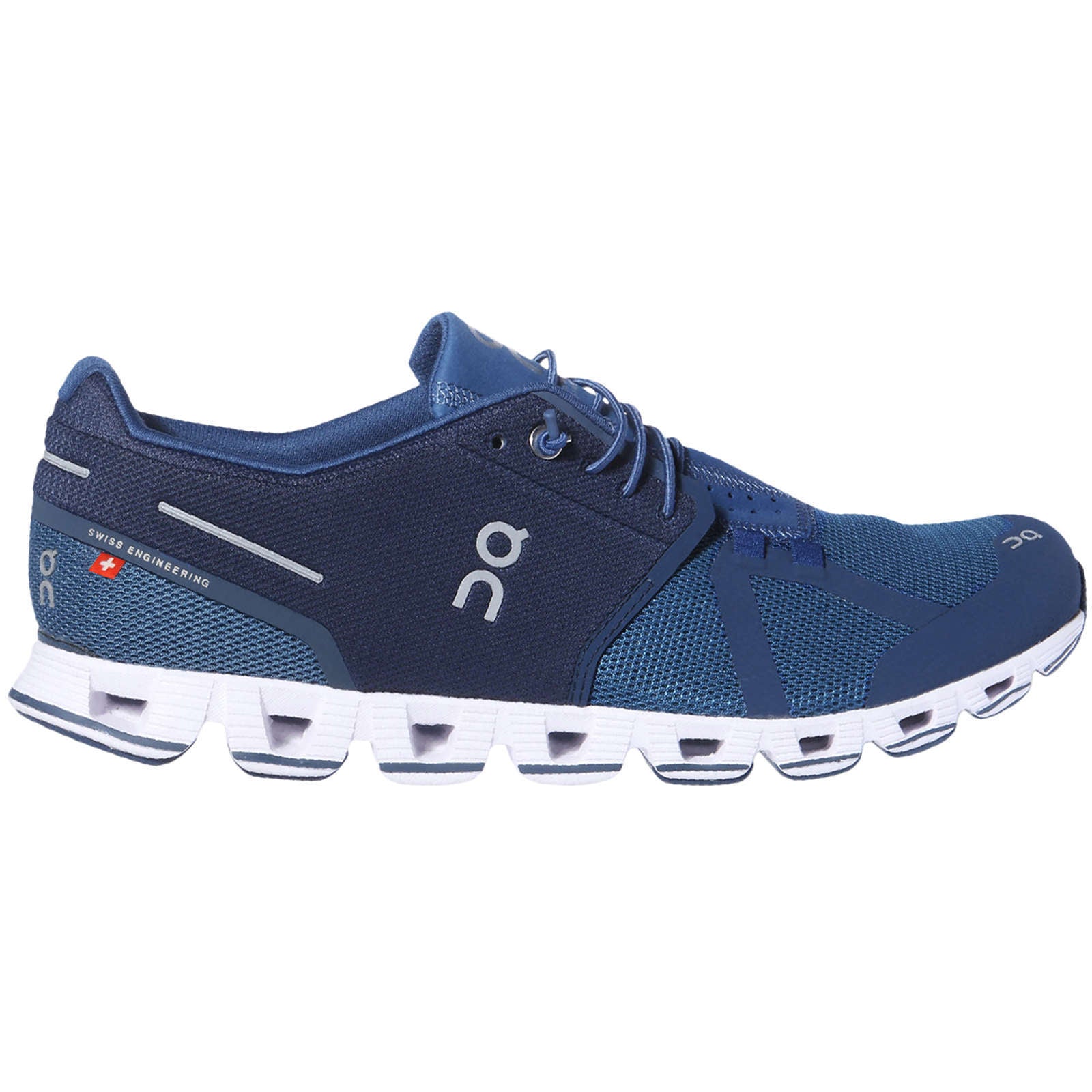 On Cloud Mesh Men's Running Shoes#color_blue denim
