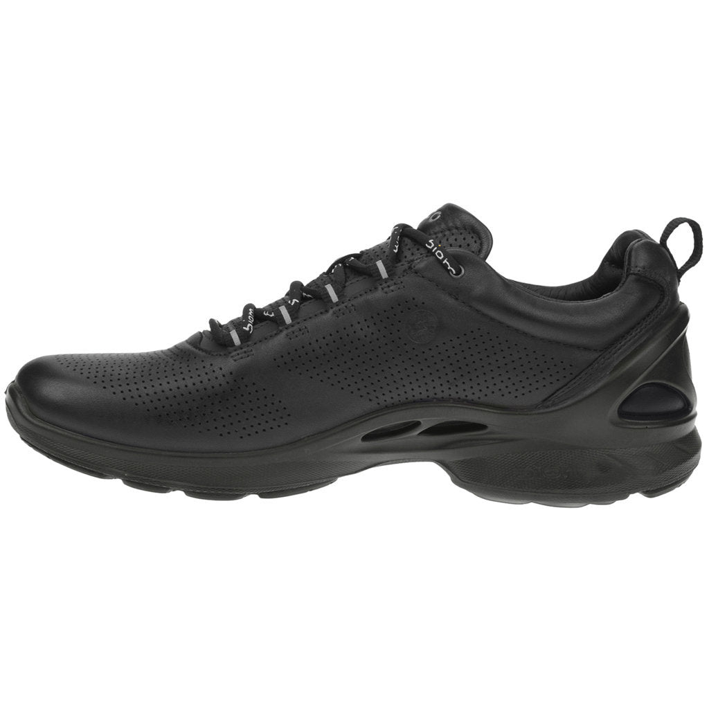Ecco Biom Fjuel Leather Mens Sneakers#color_black