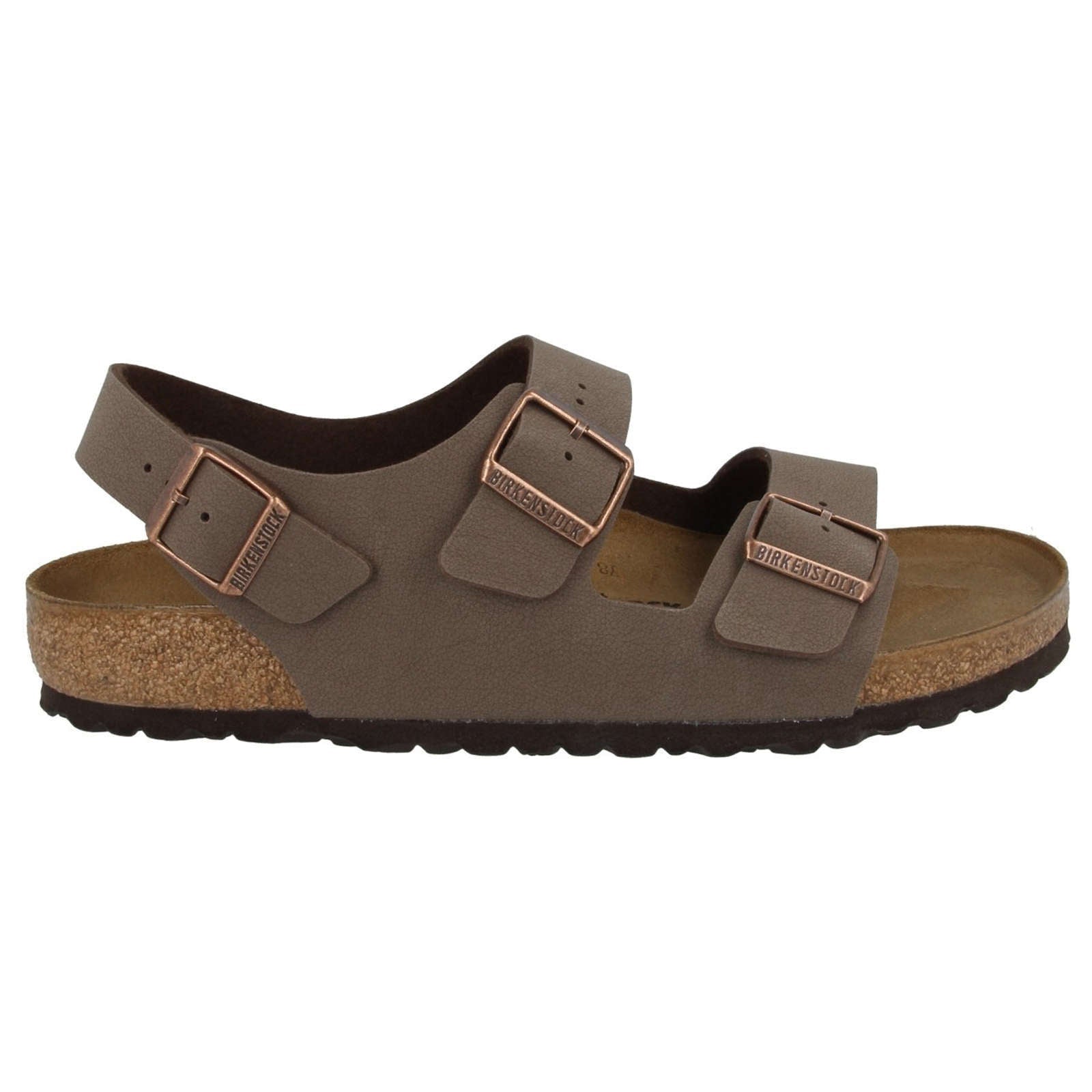 Birkenstock Milano Birko-Flor Nubuck Unisex Sandals#color_mocca