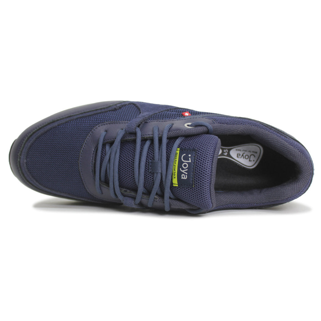 Joya Tony II Textile Leather Mens Sneakers#color_dark blue