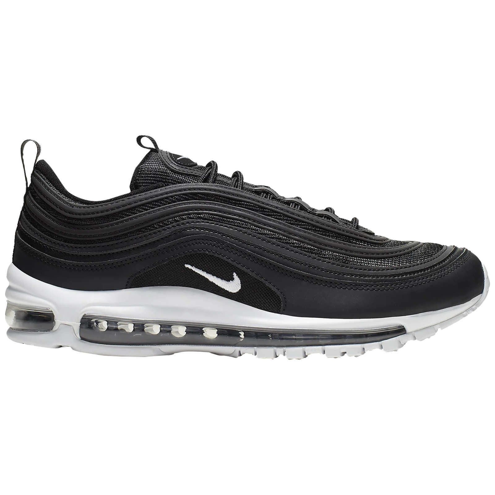 Nike Air Max 97 Synthetic Textile Men's Low-Top Sneakers#color_black white