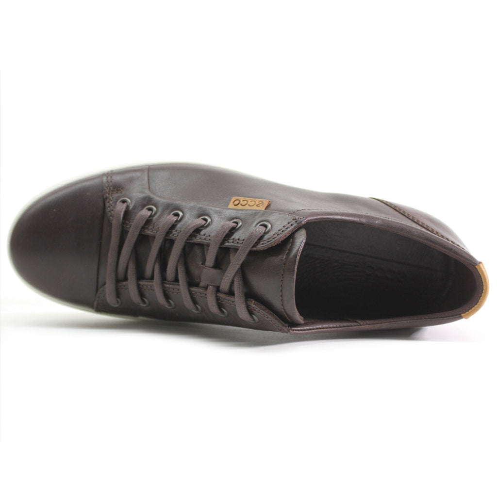 Ecco Soft 7 430004 Leather Mens Sneakers#color_mocha lion