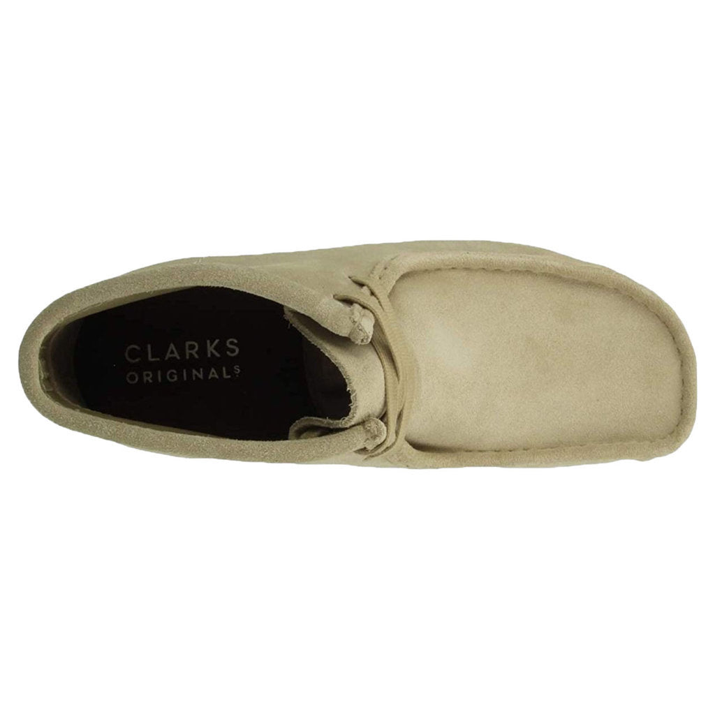 Clarks Originals Wallabee Suede Leather Men's Boots#color_maple