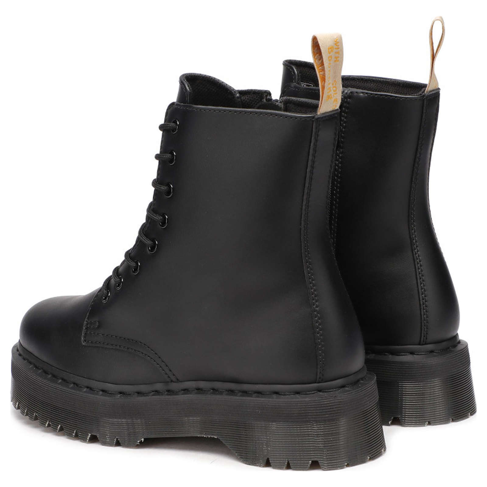 Dr. Martens Jadon II Mono Vegan Felix Rub Off Unisex Boots#color_black