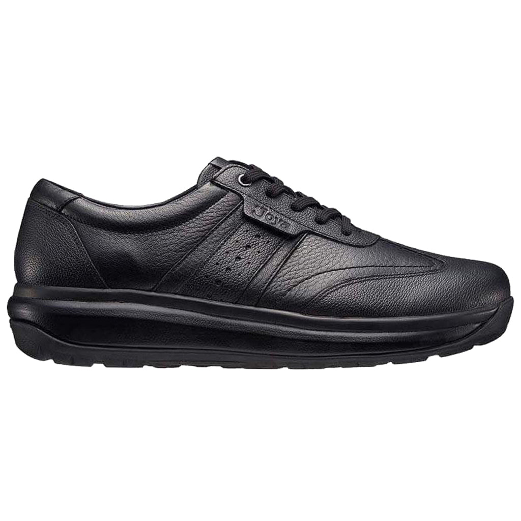 Joya David Full Grain Leather Men's Sneakers#color_black