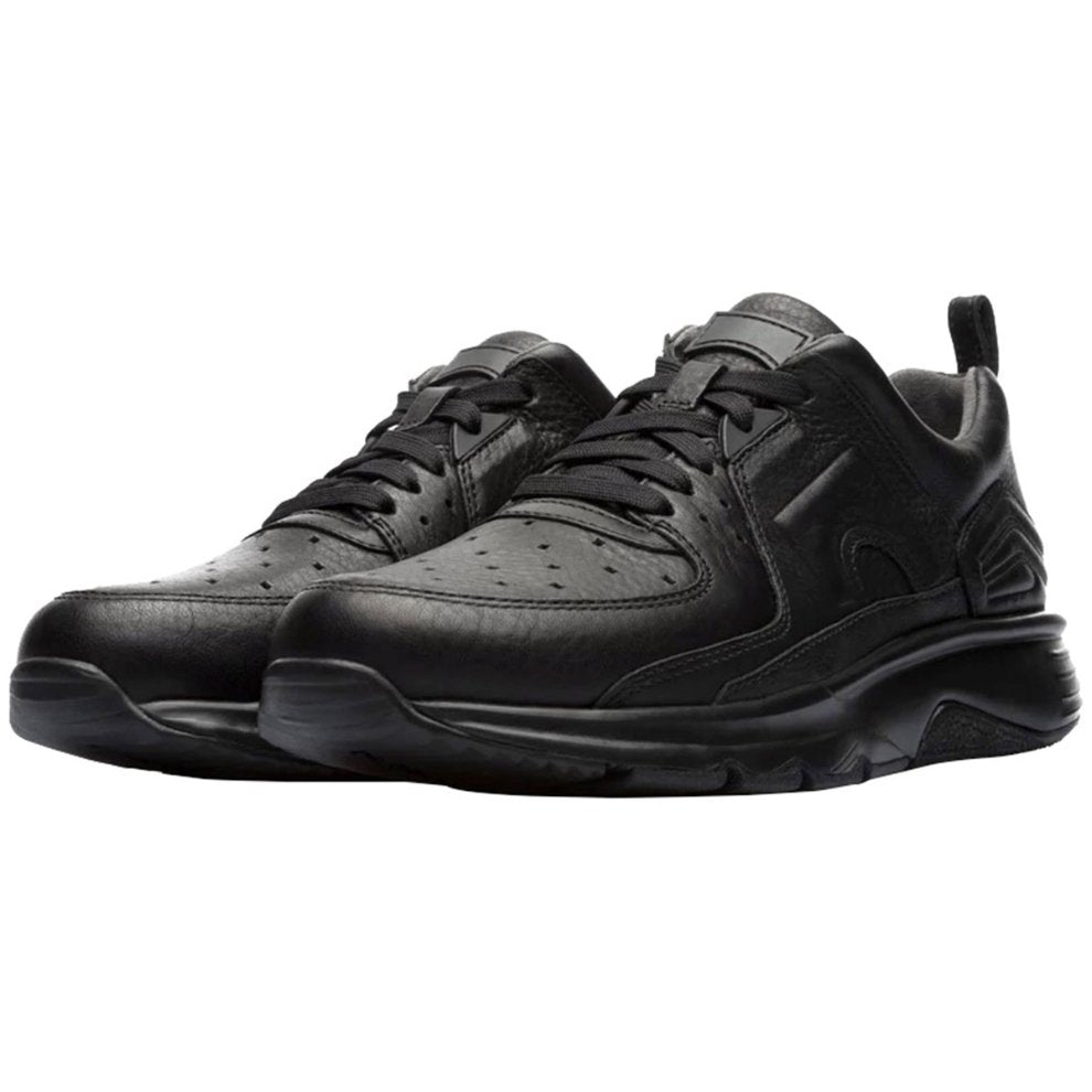 Camper Drift Textured Leather Women's Low-Top Sneakers#color_black