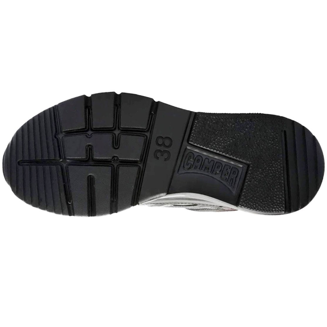 Camper Drift Textured Leather Women's Low-Top Sneakers#color_black