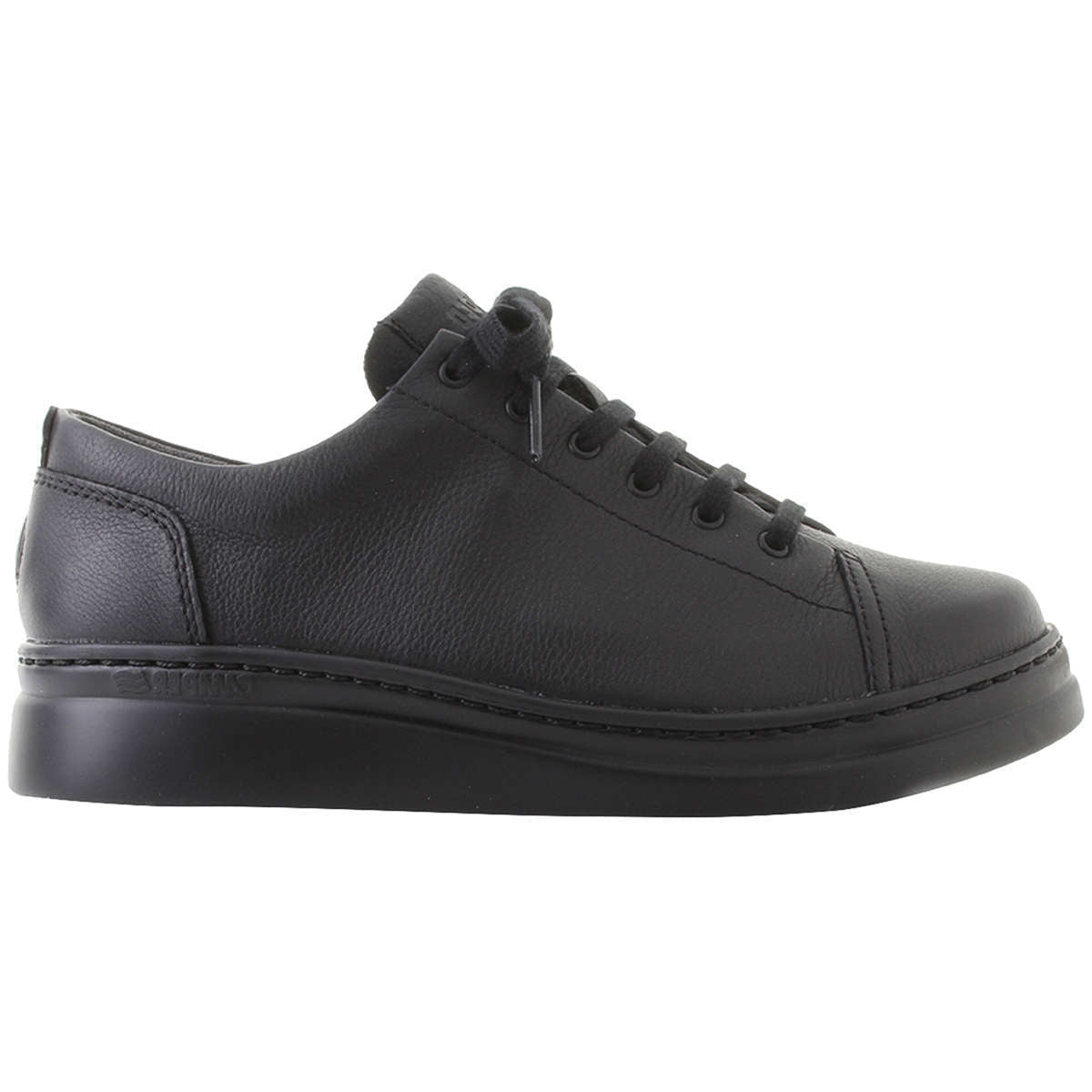 Camper Runner Up Calfskin Leather Women's Low-Top Sneakers#color_black