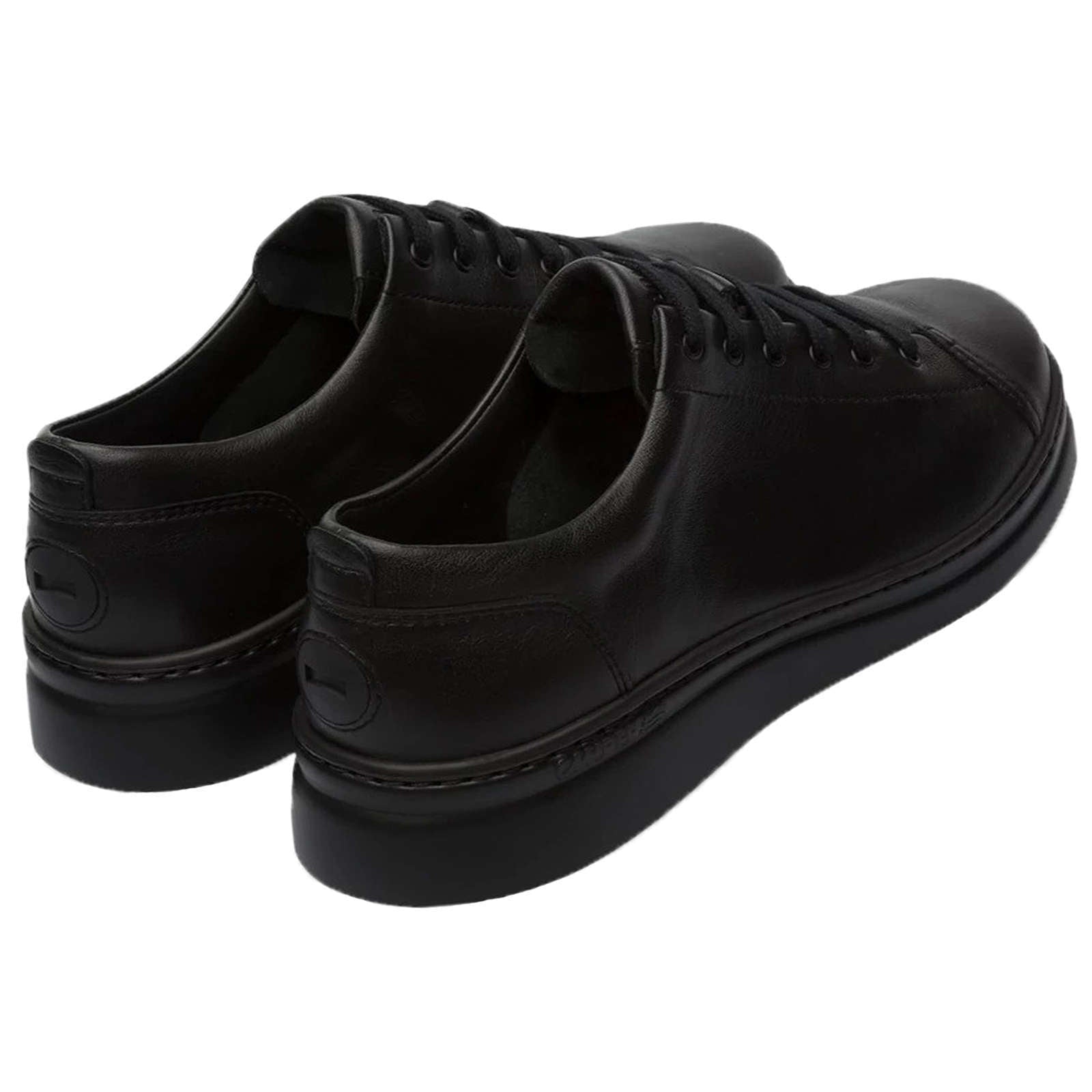 Camper Runner Up Calfskin Leather Women's Low-Top Sneakers#color_black black