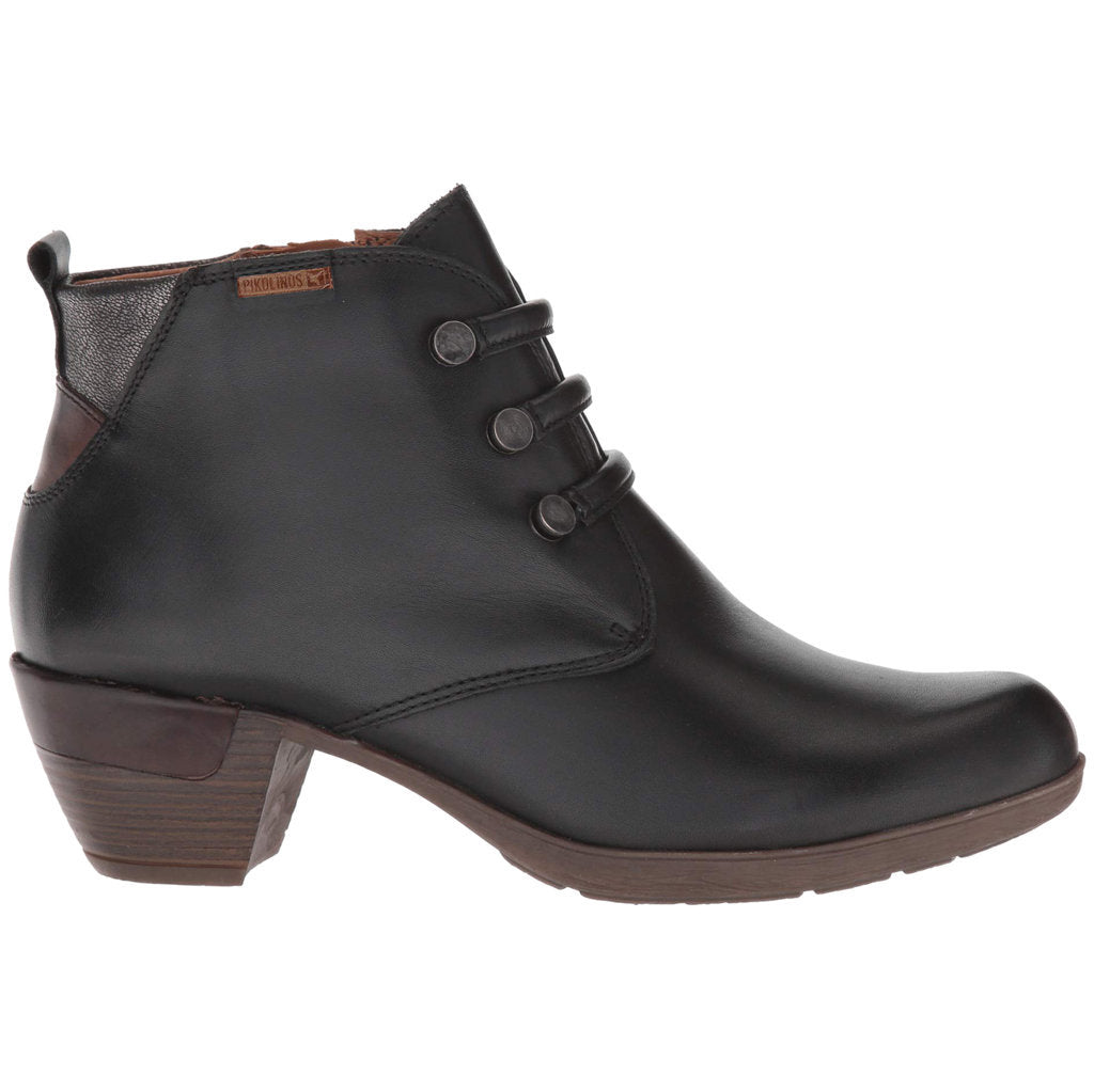 Pikolinos Rotterdam 902-8746 Leather Womens Boots#color_black