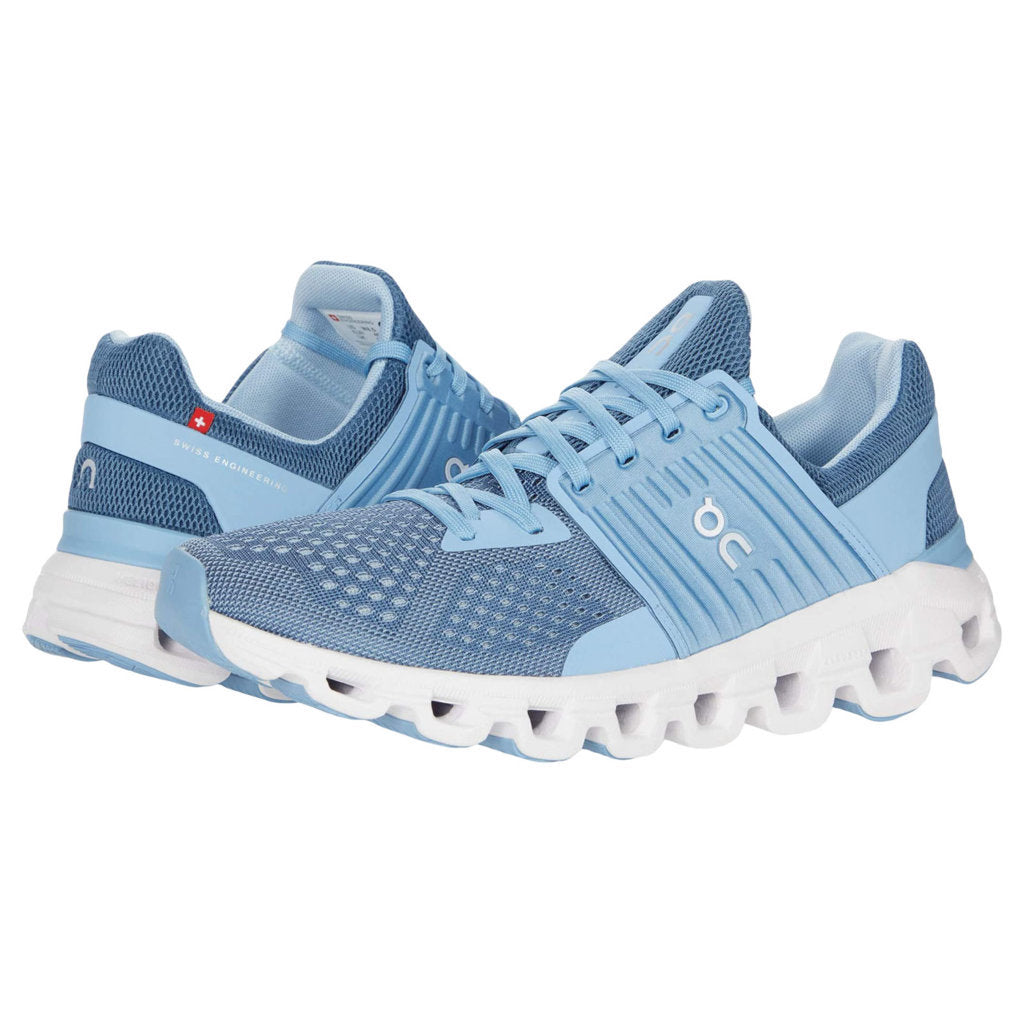 On Running Cloudswift Mesh Women's Low-Top Sneakers#color_lake sky