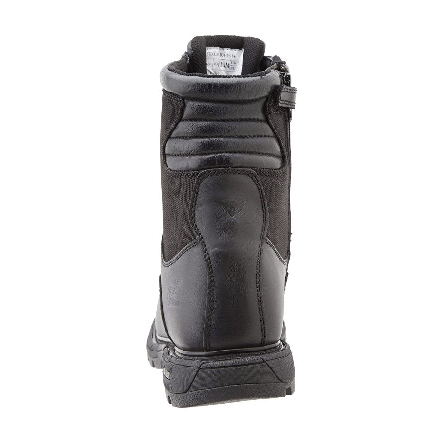 Thorogood Gen-Flex2 8 Inch Side Zip Waterproof Leather Men's Tactical Boots#color_black